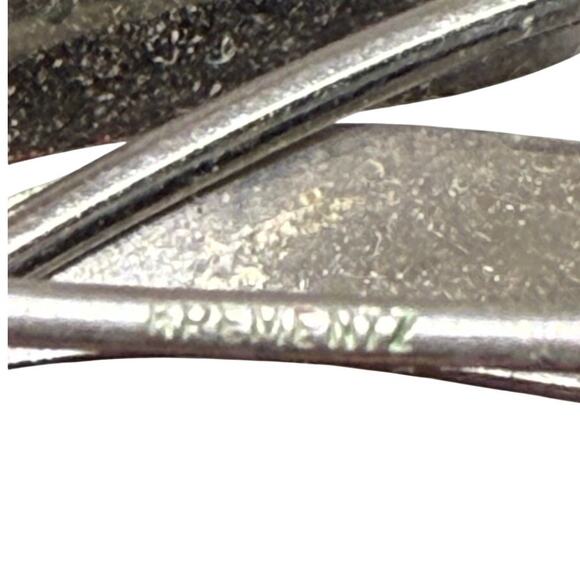 Krementz Pearl & Rhinestone Floral Brooch Silver Tone Signed Vintage - Picture 6 of 8